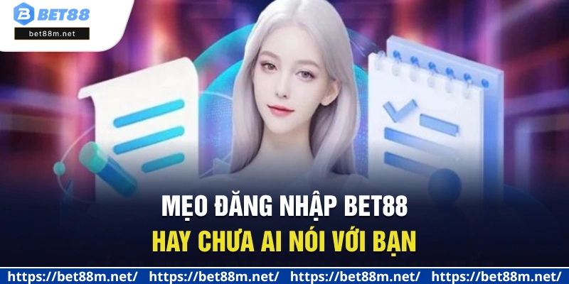Đăng Nhập BET88 - 3 Bước Đơn Giản Để Truy Cập Sân Chơi 2 Mẹo đăng nhập Bet88 hay chưa ai nói với bạn